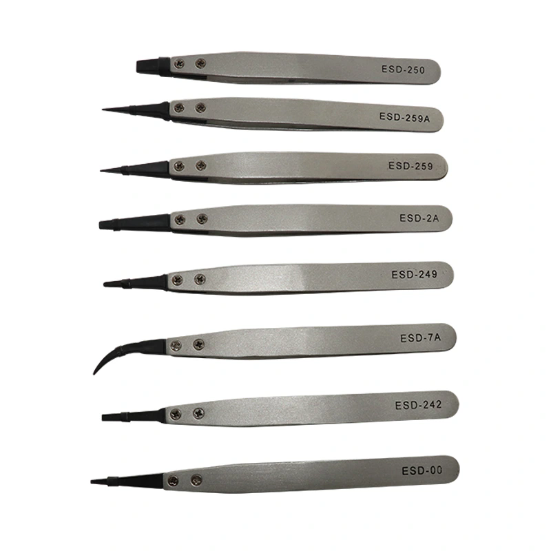 An tábhacht a bhaineann le tweezers ESD sa tionscal faisnéise leictreonach